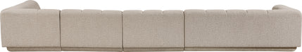 Meridian Furniture - Modari 194.25" Fabric Upholstered 4 Piece Modular Sectional - 143Beige-Sec4A - GreatFurnitureDeal