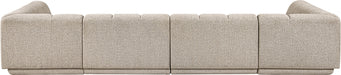 Meridian Furniture - Modari 155" Fabric Upholstered 4 Piece Modular Sectional - 143Beige-Sec4C - GreatFurnitureDeal