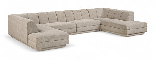 Meridian Furniture - Modari 155" Fabric Upholstered 4 Piece Modular Sectional - 143Beige-Sec4C - GreatFurnitureDeal