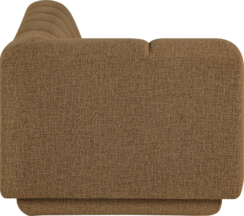 Meridian Furniture - Modari 76.75" Fabric Upholstered Sofa - 143Brown-LAS - GreatFurnitureDeal