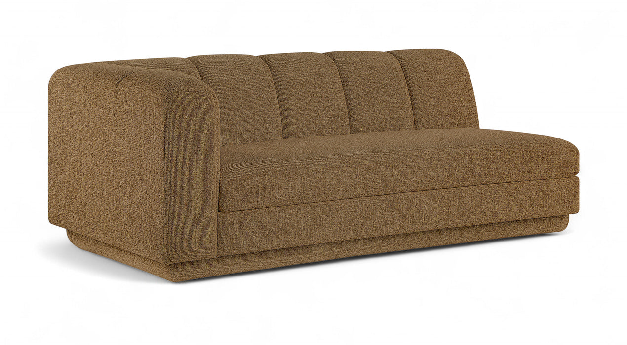 Meridian Furniture - Modari 76.75" Fabric Upholstered Sofa - 143Brown-LAS - GreatFurnitureDeal
