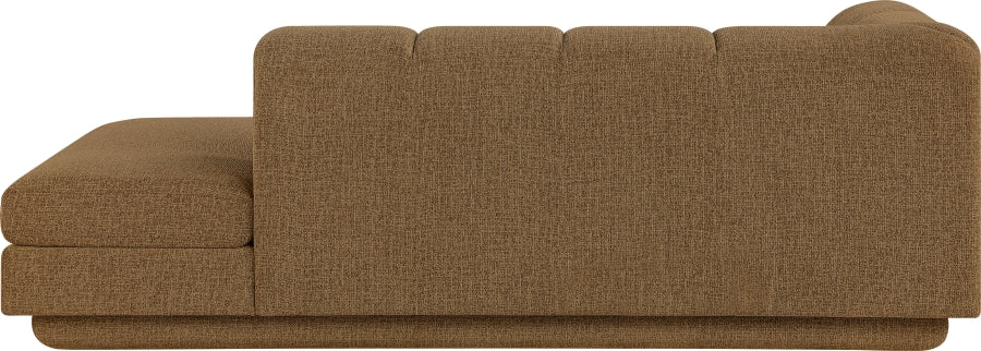 Meridian Furniture - Modari Fabric Upholstered Chaise Lounge - 143Brown-LC - GreatFurnitureDeal