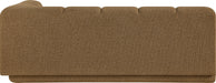 Meridian Furniture - Modari 76.75" Fabric Upholstered Sofa - 143Brown-RAS - GreatFurnitureDeal