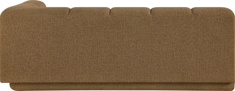 Meridian Furniture - Modari 76.75" Fabric Upholstered Sofa - 143Brown-RAS - GreatFurnitureDeal