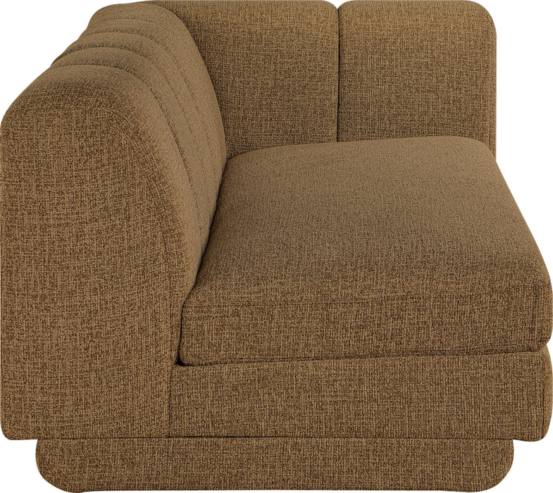 Meridian Furniture - Modari 76.75" Fabric Upholstered Sofa - 143Brown-RAS - GreatFurnitureDeal