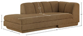 Meridian Furniture - Modari Fabric Upholstered Chaise Lounge - 143Brown-RC - GreatFurnitureDeal