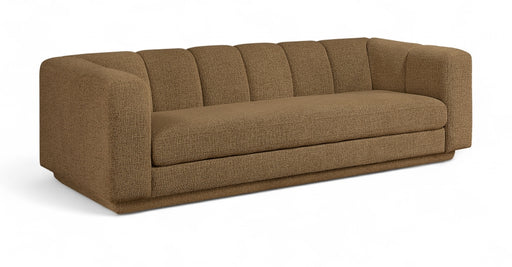 Meridian Furniture - Modari 95" Fabric Upholstered Sofa - 143Brown-S - GreatFurnitureDeal