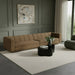 Meridian Furniture - Modari 153.5" Fabric Upholstered 2 Piece Modular Sofa - 143Brown-S2A - GreatFurnitureDeal