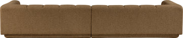 Meridian Furniture - Modari 153.5" Fabric Upholstered 2 Piece Modular Sofa - 143Brown-S2A - GreatFurnitureDeal