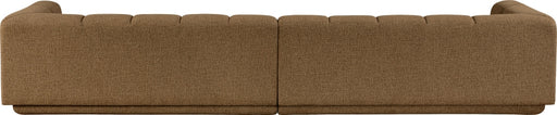 Meridian Furniture - Modari 153.5" Fabric Upholstered 2 Piece Modular Sofa - 143Brown-S2A - GreatFurnitureDeal