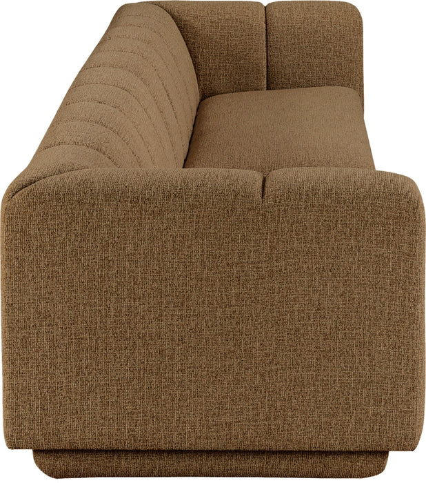 Meridian Furniture - Modari 153.5" Fabric Upholstered 2 Piece Modular Sofa - 143Brown-S2A - GreatFurnitureDeal