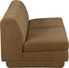 Meridian Furniture - Modari 80" Fabric Upholstered 2 Piece Armless Modular Sofa - 143Brown-S2B - GreatFurnitureDeal