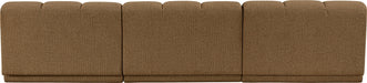 Meridian Furniture - Modari 120" Fabric Upholstered 3 Piece Armless Modular Sofa - 143Brown-S3B - GreatFurnitureDeal