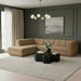 Meridian Furniture - Modari 114.25" Fabric Upholstered 2 Piece Modular Sectional - 1143Brown-Sec2A - GreatFurnitureDeal