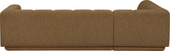 Meridian Furniture - Modari 114.25" Fabric Upholstered 2 Piece Modular Sectional - 1143Brown-Sec2A - GreatFurnitureDeal