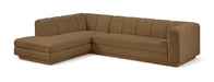 Meridian Furniture - Modari 114.25" Fabric Upholstered 2 Piece Modular Sectional - 1143Brown-Sec2A - GreatFurnitureDeal