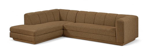 Meridian Furniture - Modari 114.25" Fabric Upholstered 2 Piece Modular Sectional - 1143Brown-Sec2A - GreatFurnitureDeal