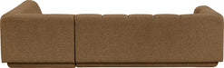 Meridian Furniture - Modari 114.25" Fabric Upholstered 2 Piece Modular Sectional - 143Brown-Sec2B - GreatFurnitureDeal