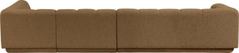 Meridian Furniture - Modari 154.25" Fabric Upholstered 3 Piece Modular Sectional - 143Brown-Sec3A - GreatFurnitureDeal