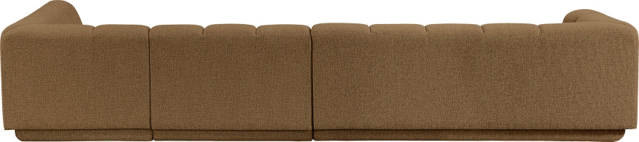 Meridian Furniture - Modari 154.25" Fabric Upholstered 3 Piece Modular Sectional - 143Brown-Sec3A - GreatFurnitureDeal