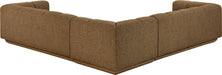 Meridian Furniture - Modari 114.25" Fabric Upholstered 3 Piece Modular Sectional - 143Brown-Sec3B - GreatFurnitureDeal