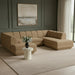 Meridian Furniture - Modari 115" Fabric Upholstered 3 Piece Modular Sectional - 143Brown-Sec3C - GreatFurnitureDeal