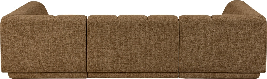 Meridian Furniture - Modari 115" Fabric Upholstered 3 Piece Modular Sectional - 143Brown-Sec3C - GreatFurnitureDeal