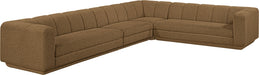 Meridian Furniture - Modari 114.25" Fabric Upholstered 4 Piece Modular Sectional - 143Brown-Sec4B - GreatFurnitureDeal