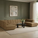 Meridian Furniture - Modari 155" Fabric Upholstered 4 Piece Modular Sectional - 143Brown-Sec4C - GreatFurnitureDeal