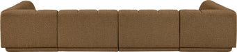 Meridian Furniture - Modari 155" Fabric Upholstered 4 Piece Modular Sectional - 143Brown-Sec4C - GreatFurnitureDeal