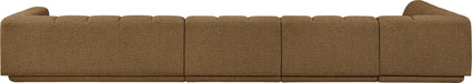 Meridian Furniture - Modari 194.25" Fabric Upholstered 4 Piece Modular Sectional - 143Brown-Sec4D - GreatFurnitureDeal