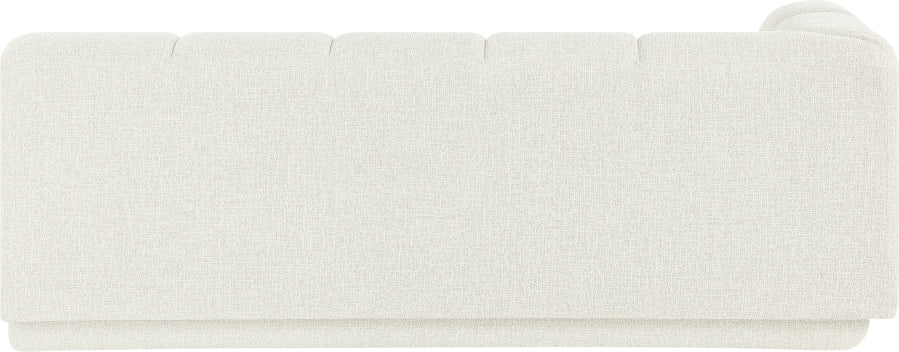 Meridian Furniture - Modari 76.75" Fabric Upholstered Sofa - 143Cream-LAS - GreatFurnitureDeal