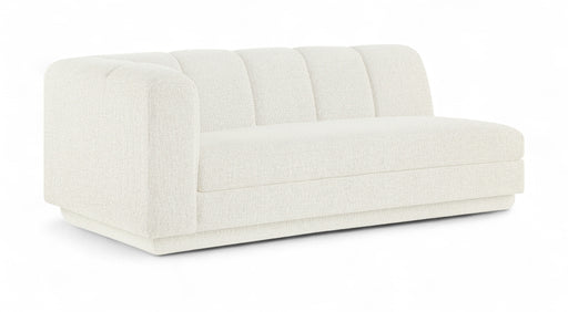 Meridian Furniture - Modari 76.75" Fabric Upholstered Sofa - 143Cream-LAS - GreatFurnitureDeal