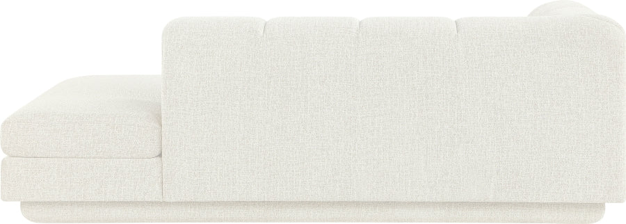 Meridian Furniture - Modari Fabric Upholstered Chaise Lounge - 143Cream-LC - GreatFurnitureDeal
