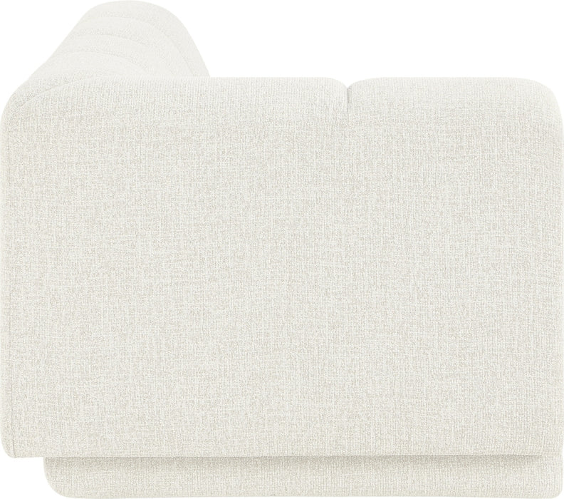 Meridian Furniture - Modari Fabric Upholstered Chaise Lounge - 143Cream-LC - GreatFurnitureDeal