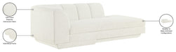 Meridian Furniture - Modari Fabric Upholstered Chaise Lounge - 143Cream-LC - GreatFurnitureDeal
