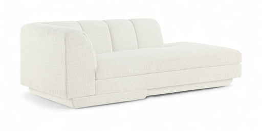 Meridian Furniture - Modari Fabric Upholstered Chaise Lounge - 143Cream-LC - GreatFurnitureDeal