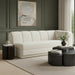 Meridian Furniture - Modari 76.75" Fabric Upholstered Sofa - 143Cream-RAS - GreatFurnitureDeal