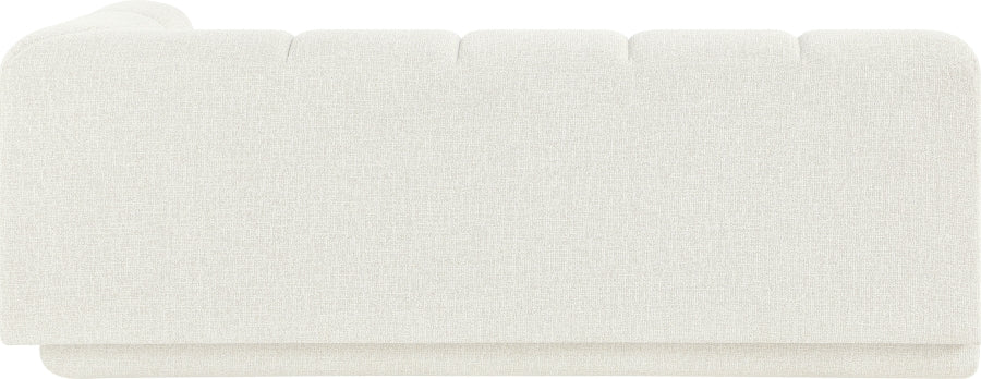 Meridian Furniture - Modari 76.75" Fabric Upholstered Sofa - 143Cream-RAS - GreatFurnitureDeal