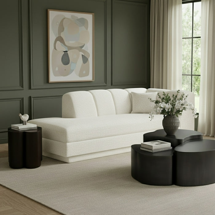 Meridian Furniture - Modari Fabric Upholstered Chaise Lounge - 143Cream-RC - GreatFurnitureDeal