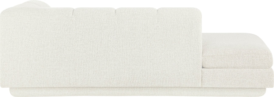 Meridian Furniture - Modari Fabric Upholstered Chaise Lounge - 143Cream-RC - GreatFurnitureDeal
