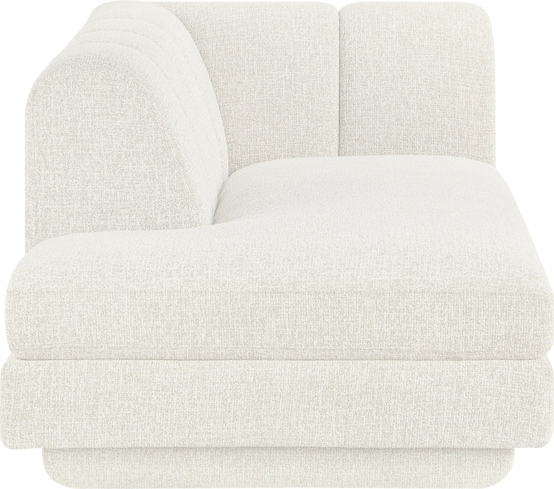 Meridian Furniture - Modari Fabric Upholstered Chaise Lounge - 143Cream-RC - GreatFurnitureDeal