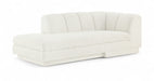 Meridian Furniture - Modari Fabric Upholstered Chaise Lounge - 143Cream-RC - GreatFurnitureDeal