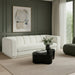 Meridian Furniture - Modari 95" Fabric Upholstered Sofa - 143Cream-S - GreatFurnitureDeal