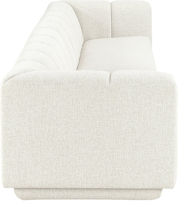 Meridian Furniture - Modari 153.5" Fabric Upholstered 2 Piece Modular Sofa - 143Cream-S2A - GreatFurnitureDeal