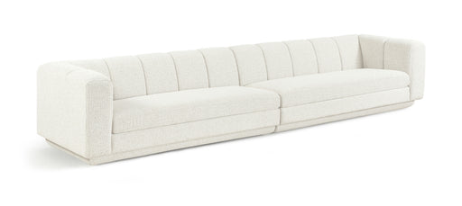 Meridian Furniture - Modari 153.5" Fabric Upholstered 2 Piece Modular Sofa - 143Cream-S2A - GreatFurnitureDeal