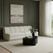 Meridian Furniture - Modari 80" Fabric Upholstered 2 Piece Armless Modular Sofa - 143Cream-S2B - GreatFurnitureDeal