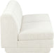 Meridian Furniture - Modari 80" Fabric Upholstered 2 Piece Armless Modular Sofa - 143Cream-S2B - GreatFurnitureDeal