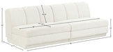 Meridian Furniture - Modari 80" Fabric Upholstered 2 Piece Armless Modular Sofa - 143Cream-S2B - GreatFurnitureDeal