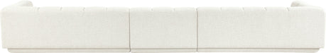 Meridian Furniture - Modari 193.5" Fabric Upholstered 3 Piece Modular Sofa - 143Cream-S3A - GreatFurnitureDeal
